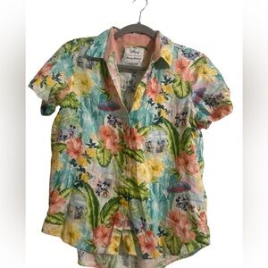 Disney Women's Tropical Floral Blouse - Multicolor